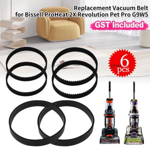 2~6PCS Replacement Vacuum Belt Set for Bissell ProHeat 2X Revolution Pet Pro AU
