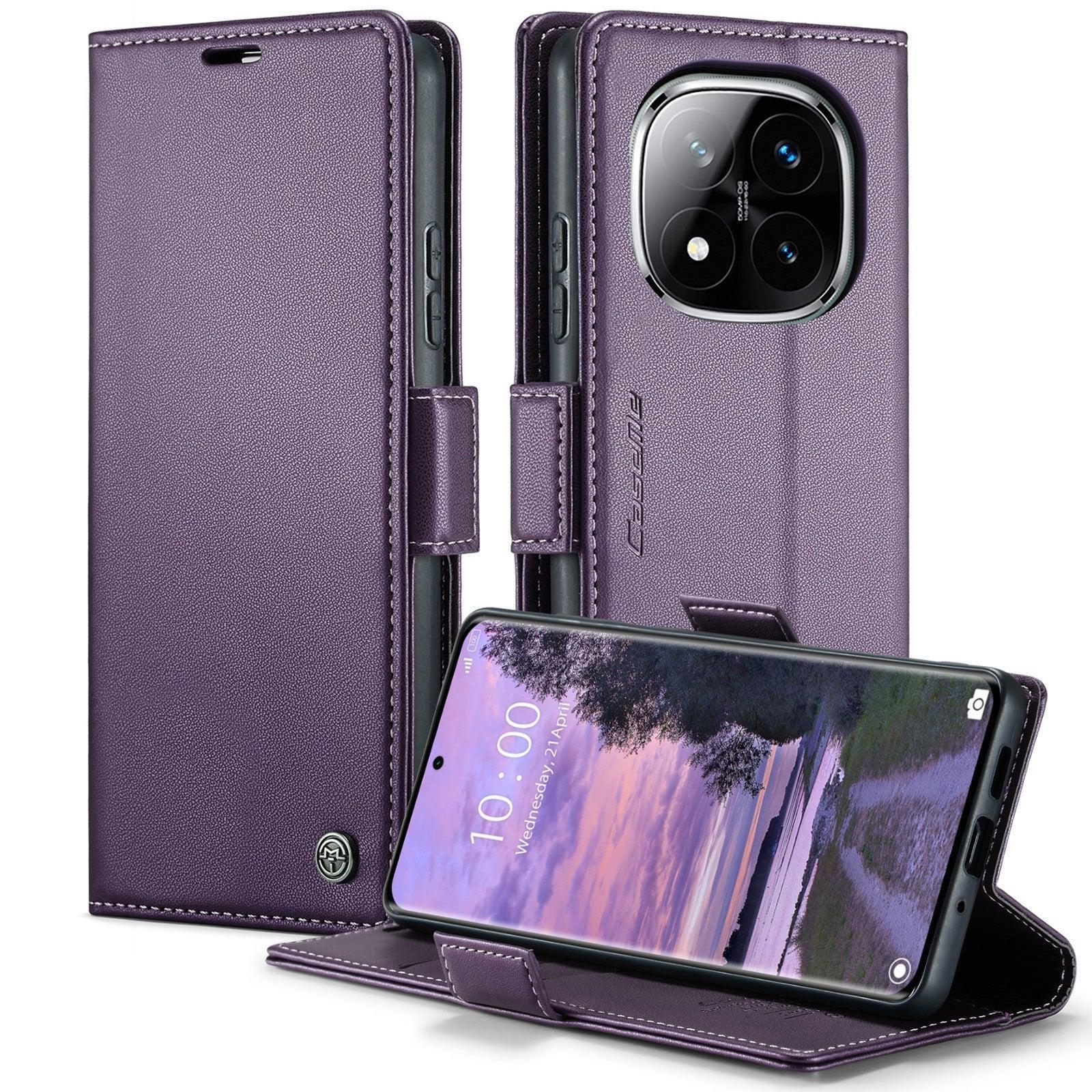 Xiaomi Redmi Note 14 Pro Plus 5G CaseMe Retro Wallet Case [Purple]
