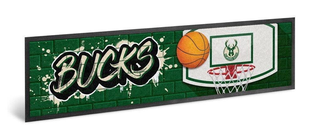 NBA Bar Runner - Milwaukee Bucks - Bar Mat