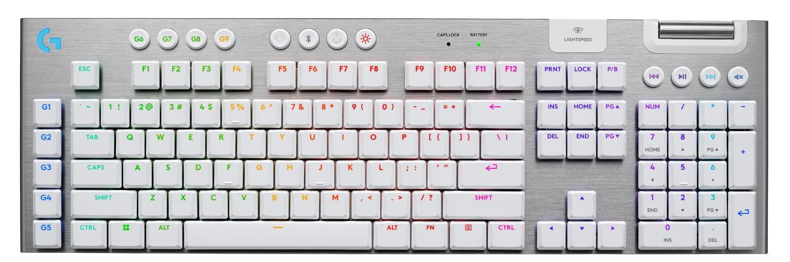 Logitech G915X Wireless Mechanical Gaming Keyboard (Tactile White)