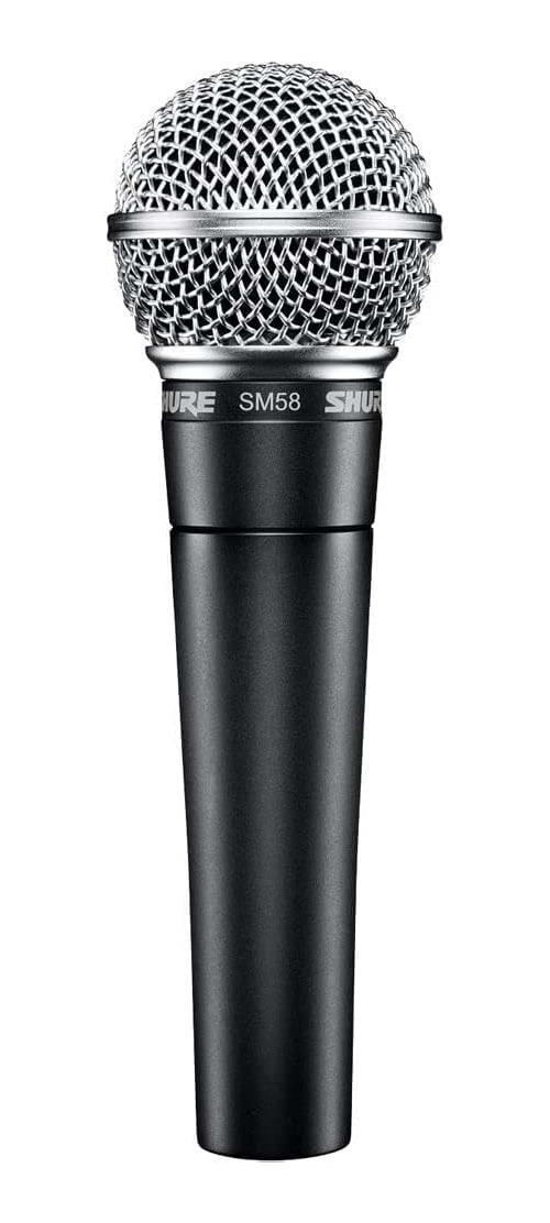 Shure SM58 Dynamic Cardioid Vocal Microphone with Bag and Clip