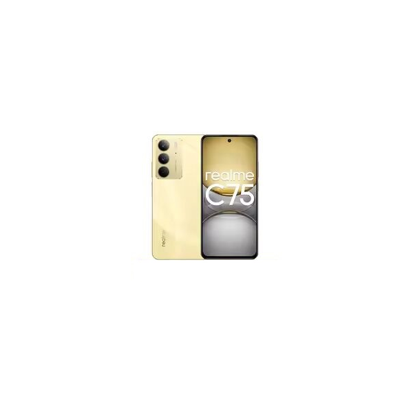 [World Premiere] Realme C75 Smartphone Helio G92 Max Chipset 5828mAh Battery 45W Charge 6.72'' 90Hz Display 50MP Camera NFC IP69 - 8GB 128GB (Gold)