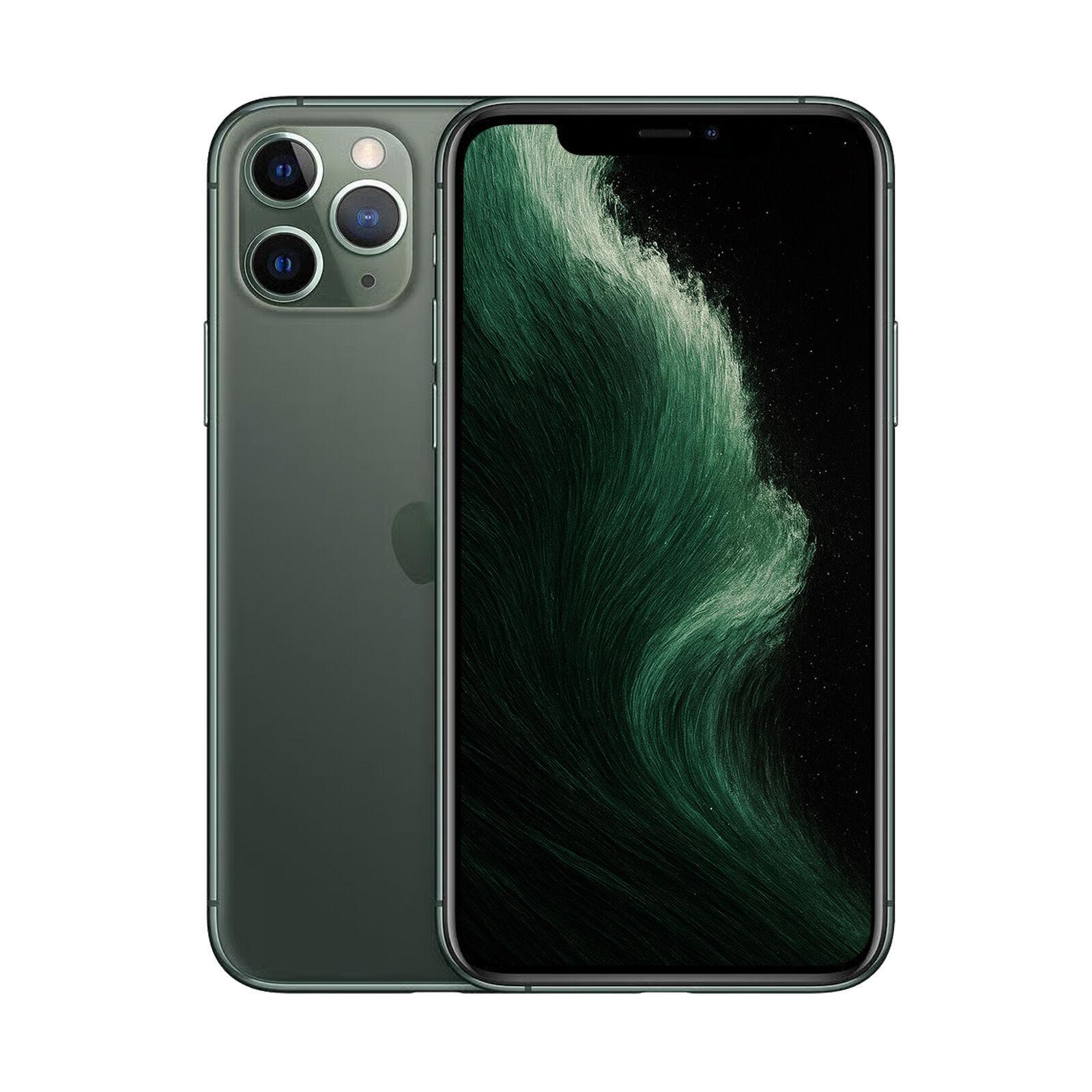 Apple iPhone 11 Pro Max (256GB, Midnight Green) - Excellent Refurbished