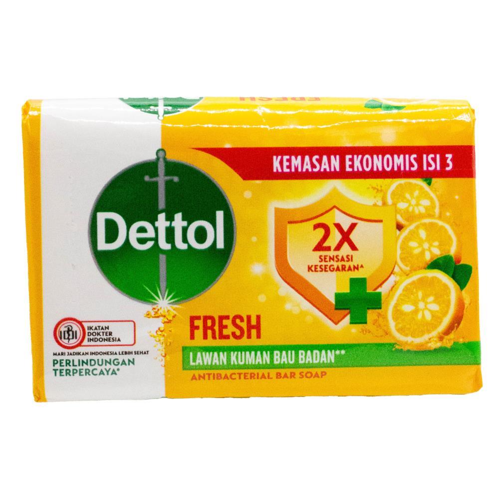 Dettol Antibacterial Soap Bar Fresh Yuzu Citrus 60g (24 Pack)