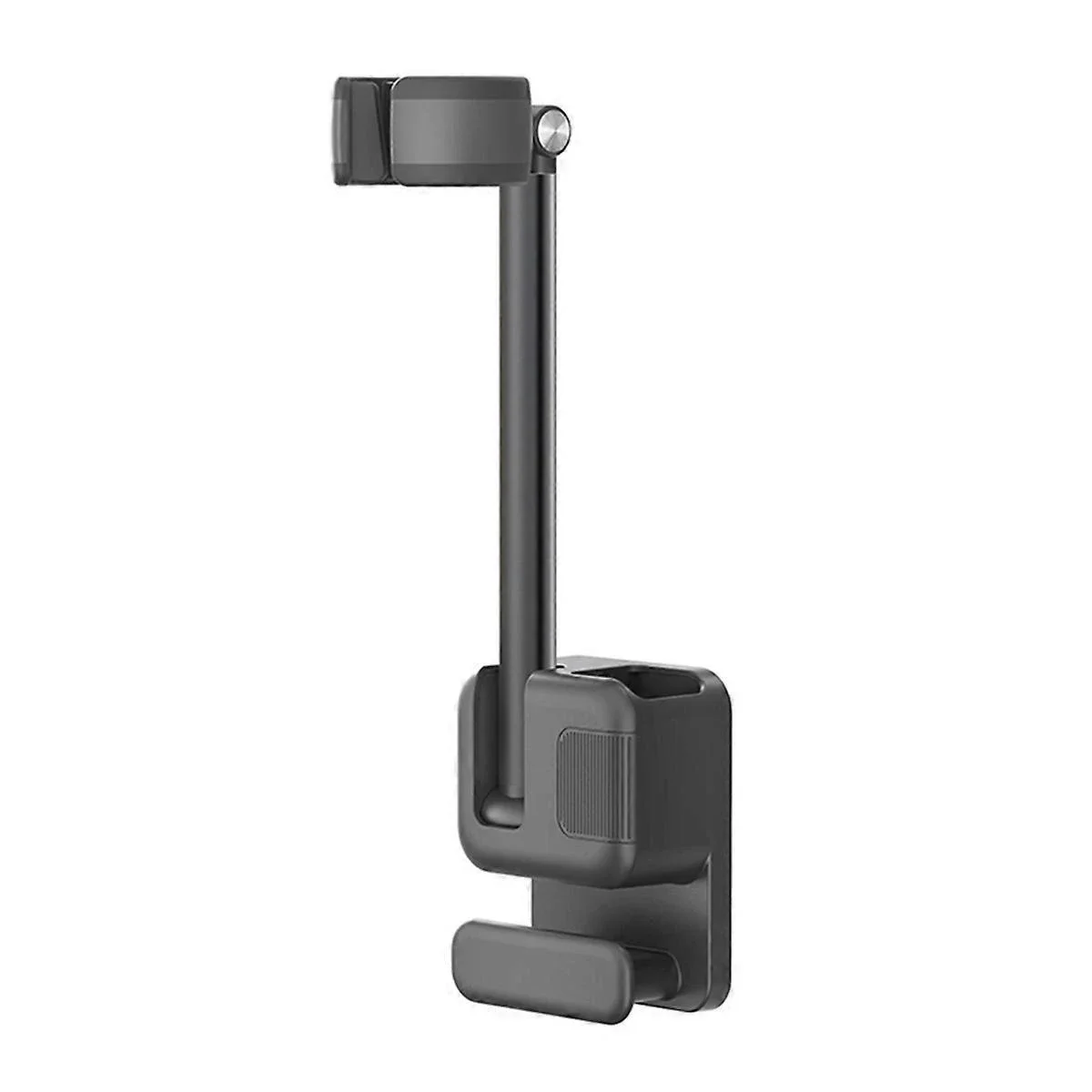 Hair Dryer Stand, Wall Mounted, Hands Free, Dark Grey