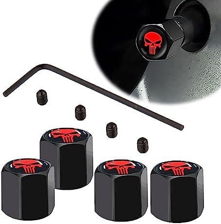 4-Pack Car Tire Valve Stem Caps (Black)