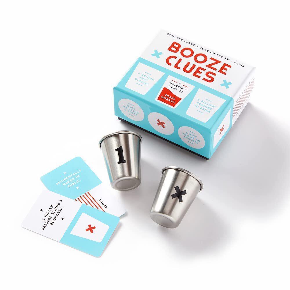 Brass Monkey Booze Clues Drinking Game Set