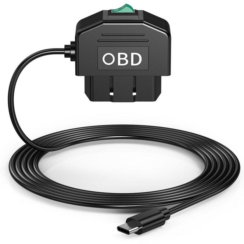 USB dashcam OBD hard-wire kit with camera