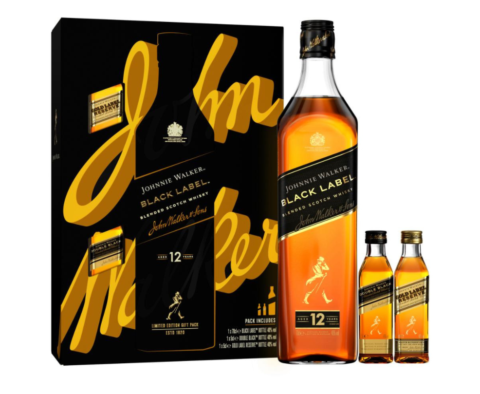 Johnnie Walker Black Label & Miniatures Gift Pack