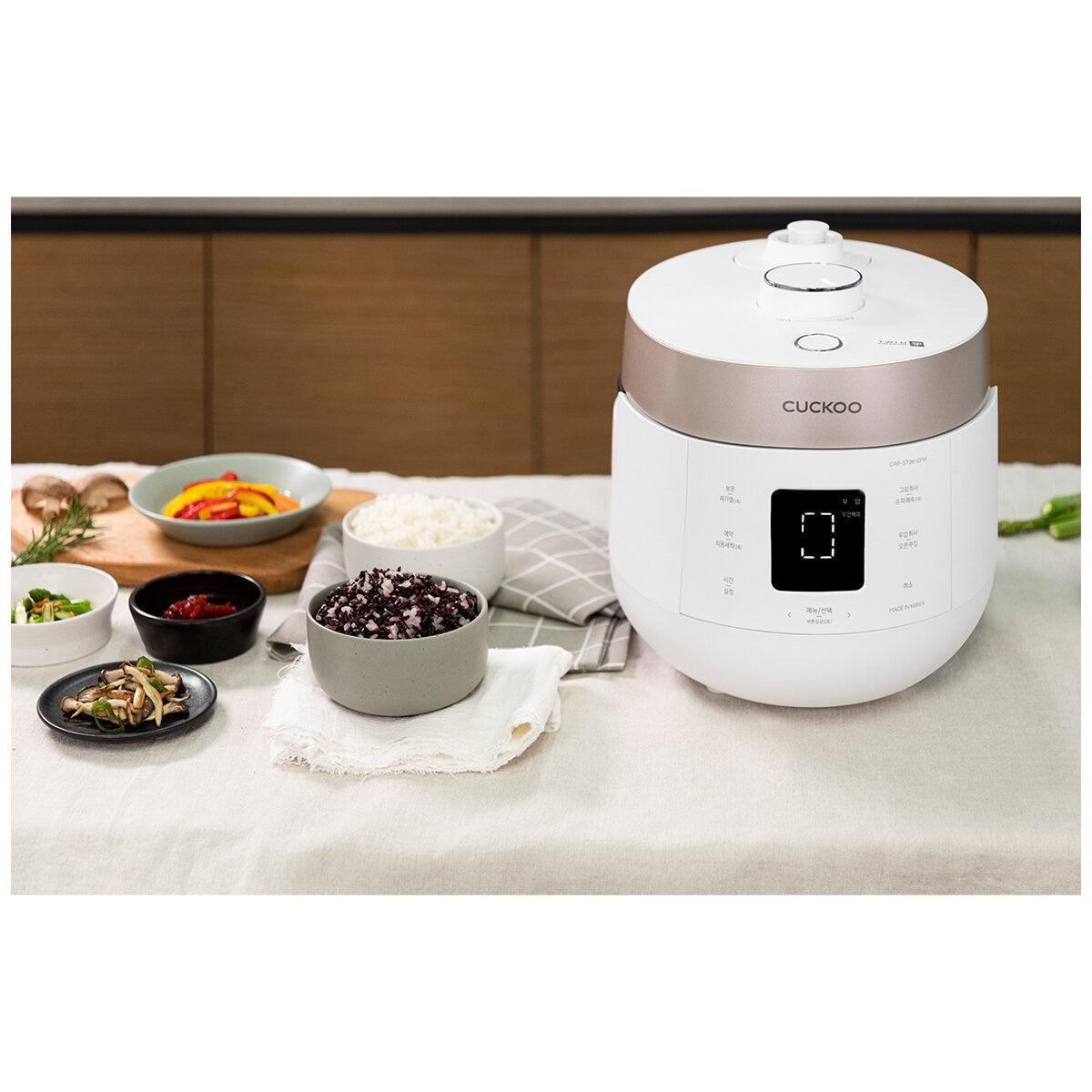 Cuckoo 6-Cup Twin Pressure Rice Cooker CRP-ST0609F, 16 Modes, Smart Tech, Non-Stick Pot