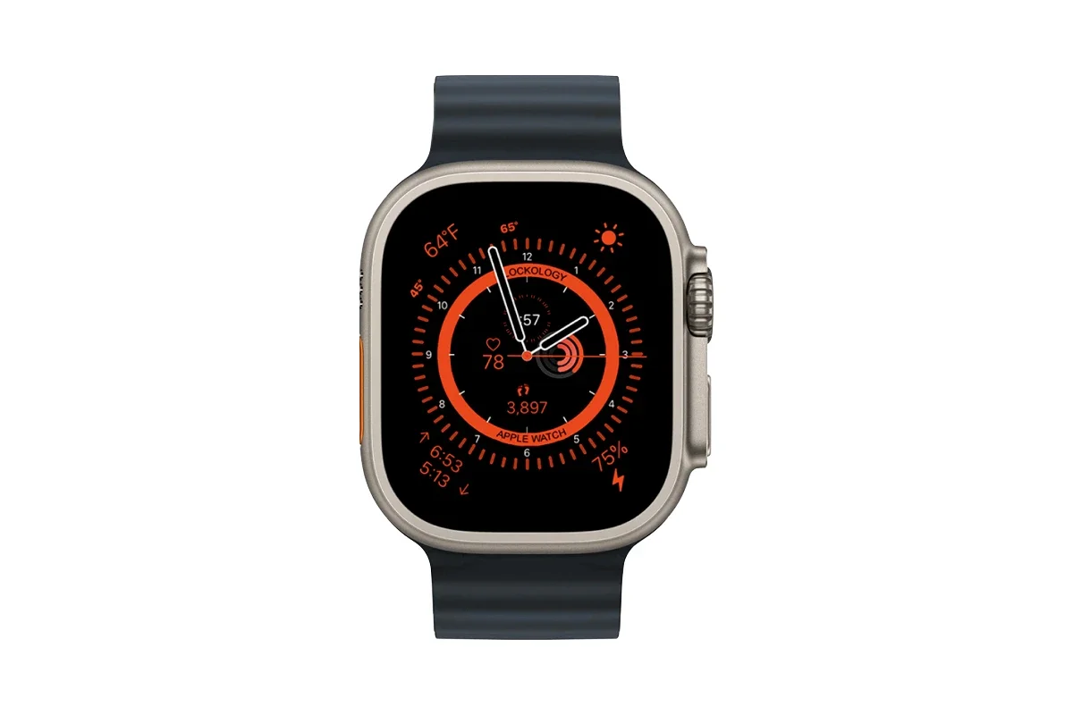 Apple Watch Ultra 2 49mm Titanium Case GPS + Cellular (Ocean Band, Black) - Apple Certified Pre-Owned