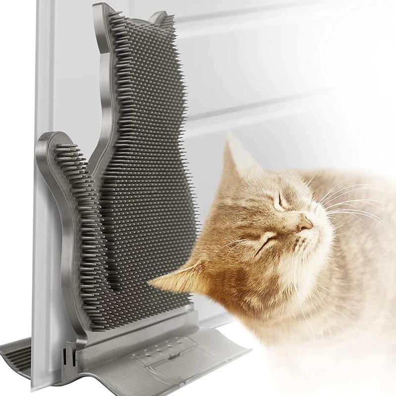 Cat grooming brush cat mage brush cat toys pet supplies: coffee brown