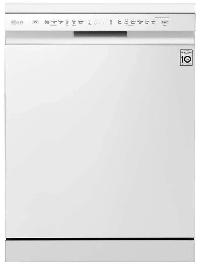LG 60cm QuadWash White Freestanding Dishwasher XD5B14WH