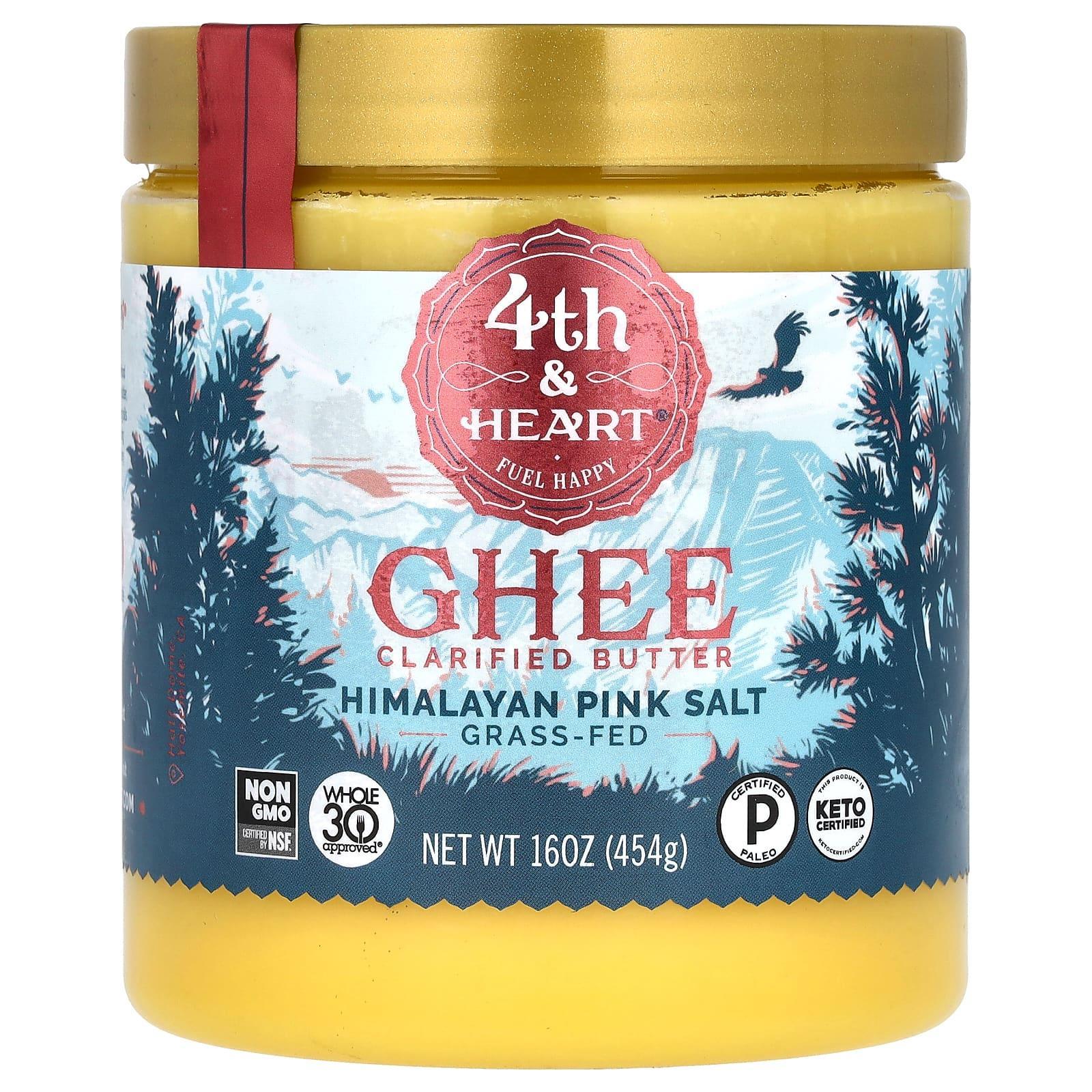 4th & Heart, Ghee Clarified Butter, Himalayan Pink Salt - 454g