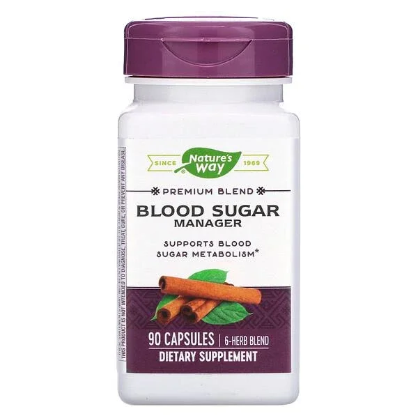 Nature's Way Blood Sugar Manager Suports Blood Sugar Metabolism 90 Capsules