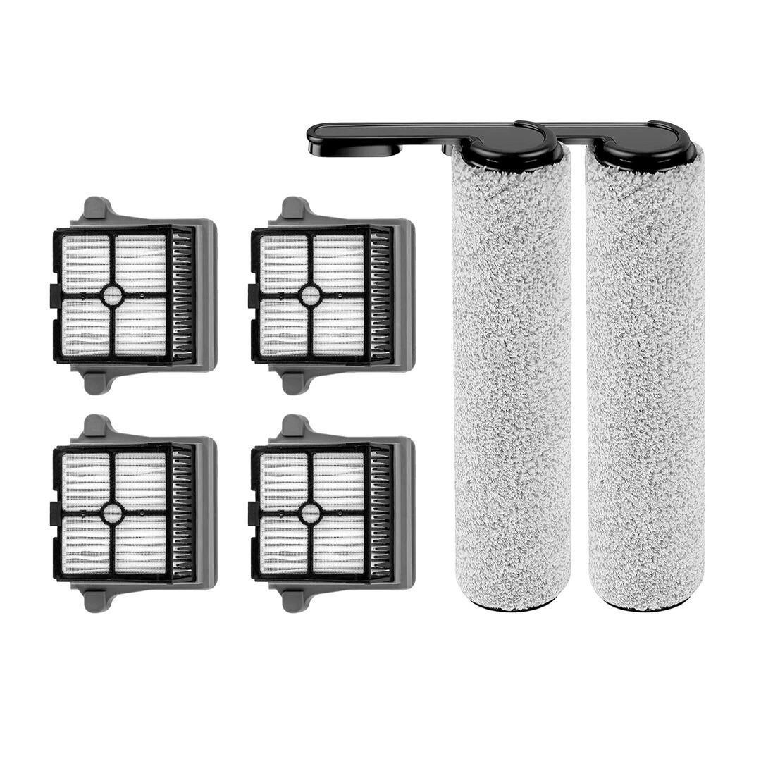 iDeer life 6 Pack Replacement Set ( 4 Filter + 2 Rolling Brush) Kit Tineco S6/S7