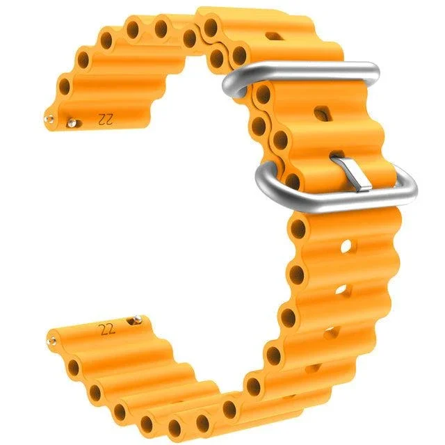 Samsung Galaxy Watch FE compatible Silicone Ocean Bands Watch Straps