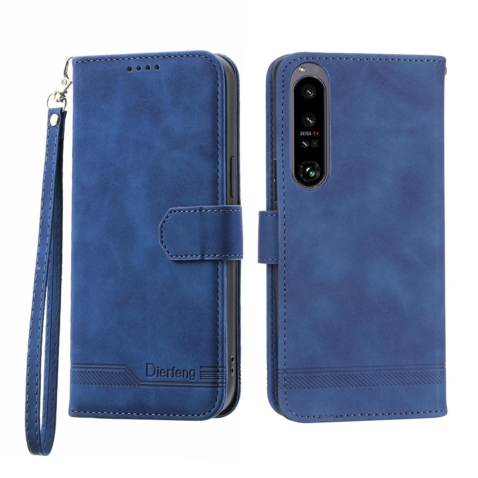 For Sony Xperia 1 V 5G Dierfeng Dream Line TPU + PU Leather Phone Case
