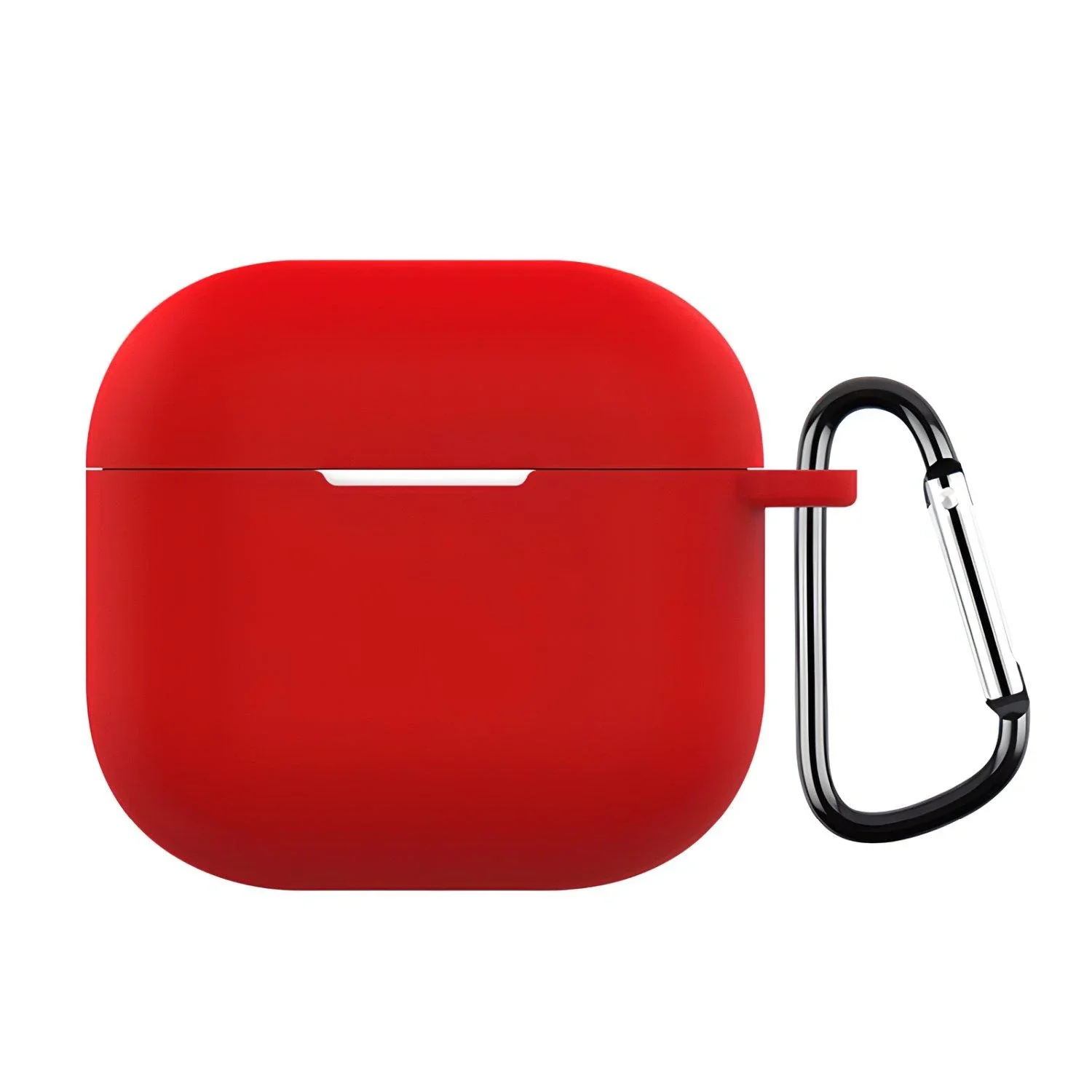For AirPods 4 Silicone Earphone Protective Case with Hook, Red