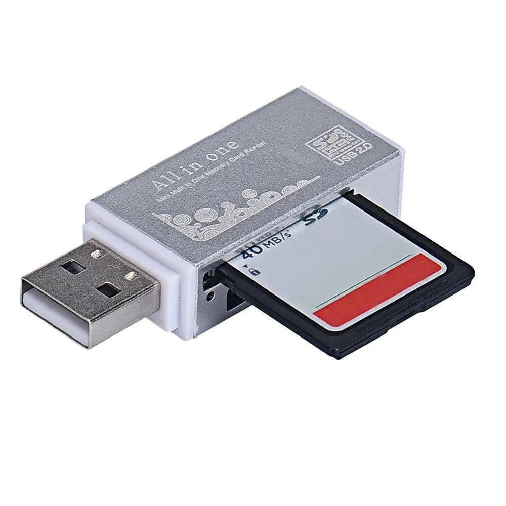 USB Memory Card Reader All in One Micro SD SDHC TF M2 MMC