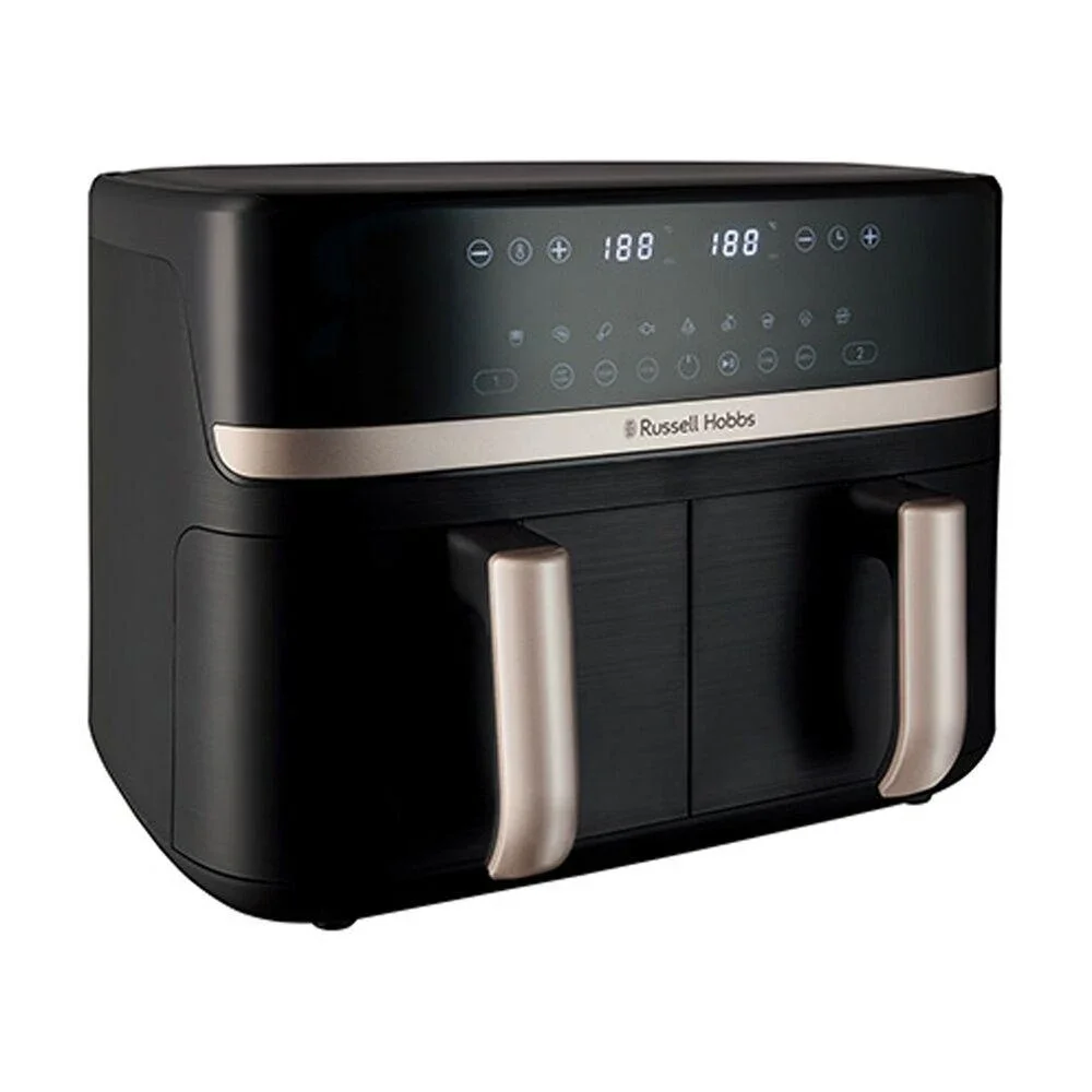 Russell Hobbs Satisfry Dual Basket Air Fryer Double Zone Two Drawers Black