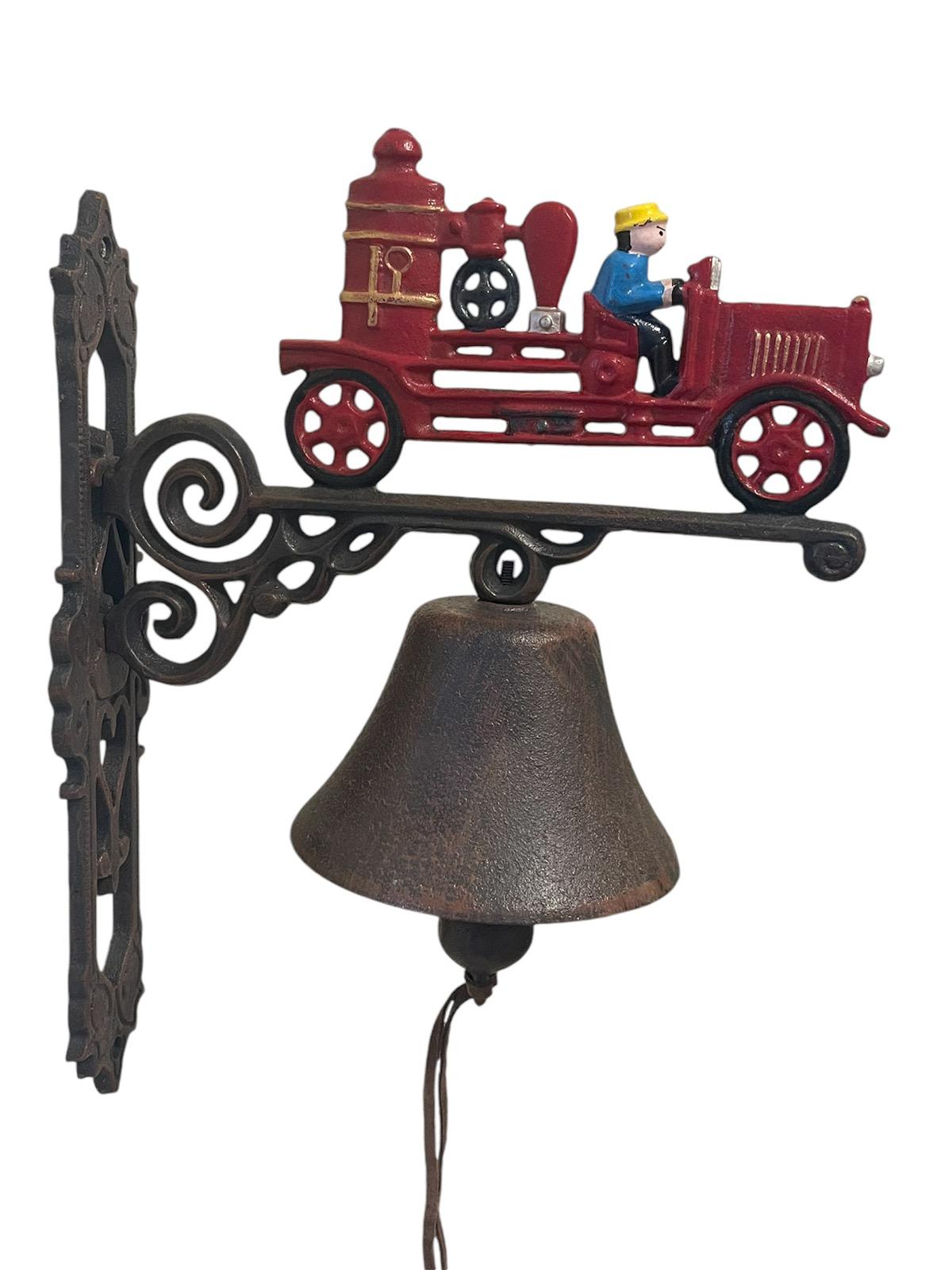 Cast Iron Fire Engine Door Bell