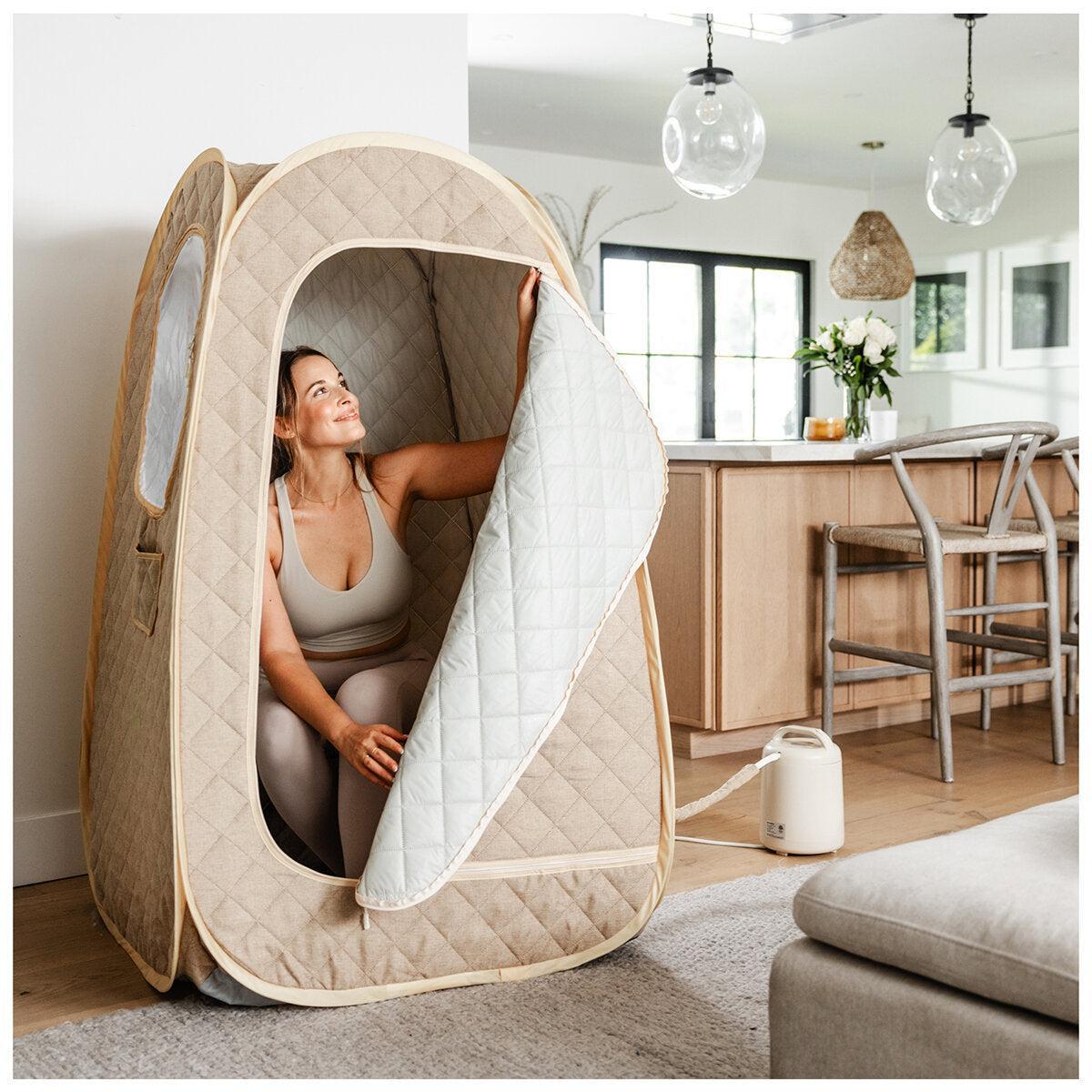 Homedics Portable Steam Sauna SP-SN300-AU, Compact, Collapsible, Indoor/Outdoor Use