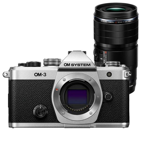 OM System OM-3 Camera w 90mm F3.5 Macro Lens