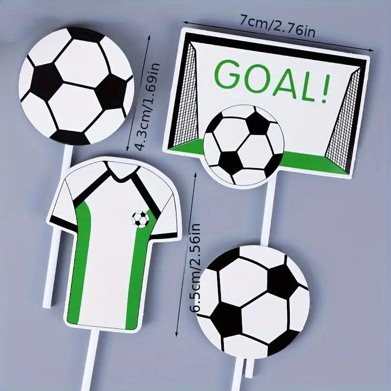 Soccer/ Football Card Cake Topper Set