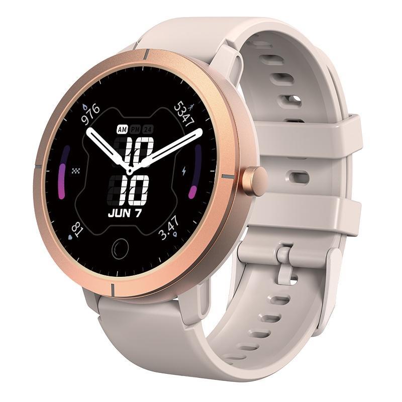 DM76 Smartwatch Satnav 5ATM Waterproof with AMOLED Screen and Sports Watch (Pink)