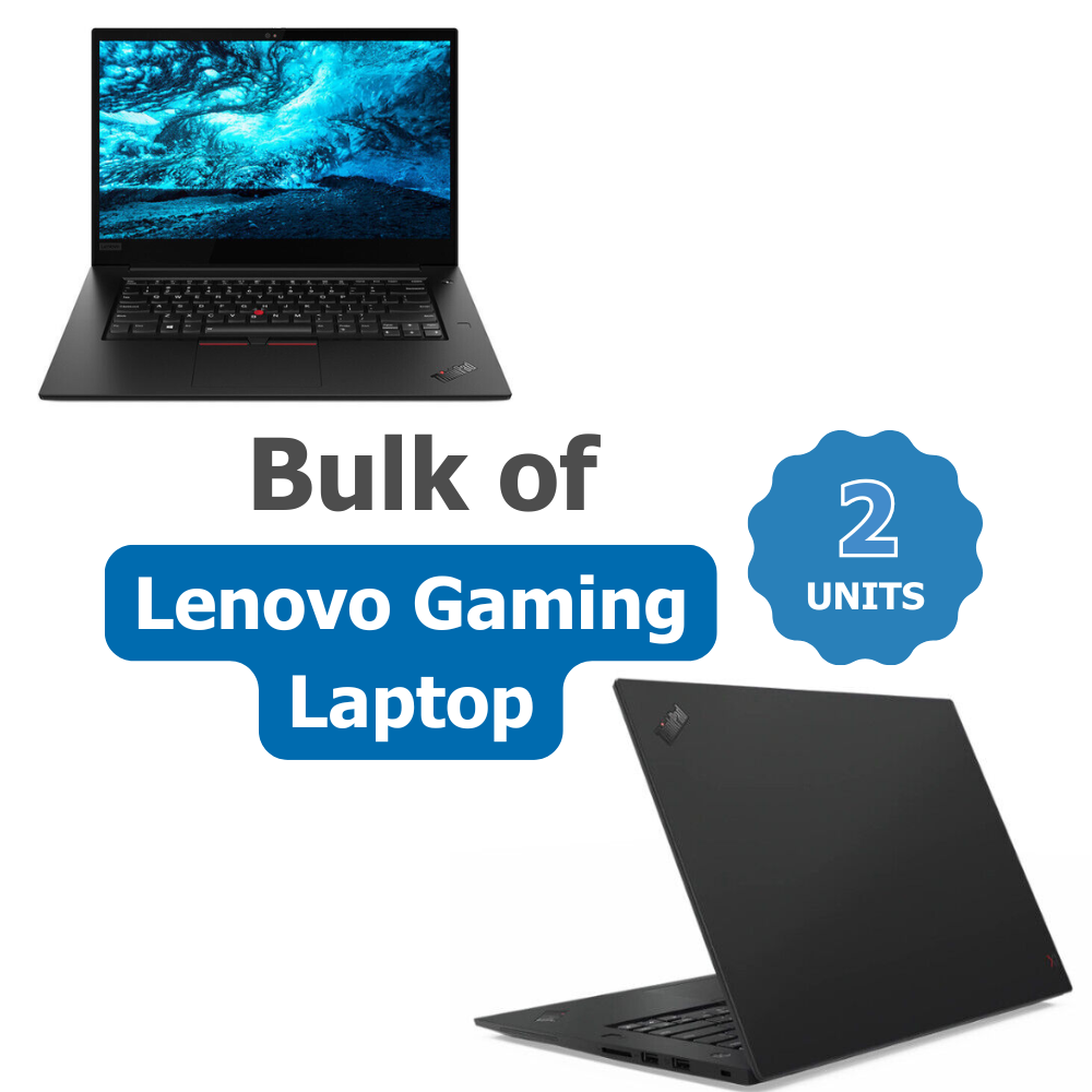 Bulk of 2x Lenovo X1 Extreme Gen 2 15" Gaming Laptop i7-9750H 512GB 32GB RAM 4GB GTX 1650 | Refurbished (Grade A)