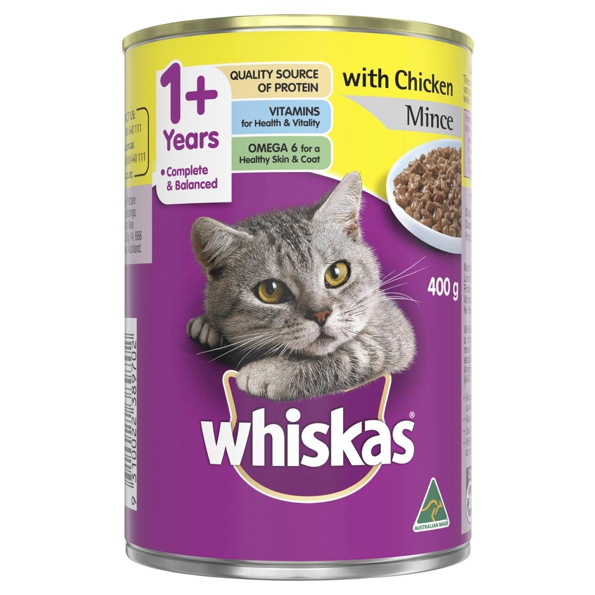 Whiskas Minced Chicken 400g x 1