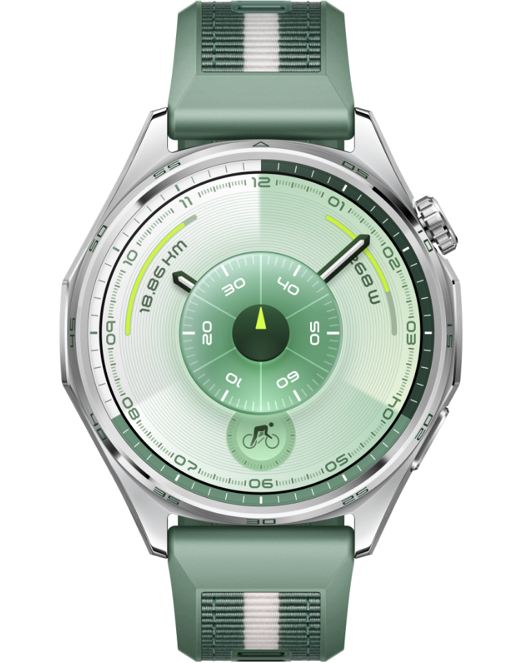 Huawei Watch GT6 46mm ATM-B19 Fluoroelastomer Strap Smart Watch Green