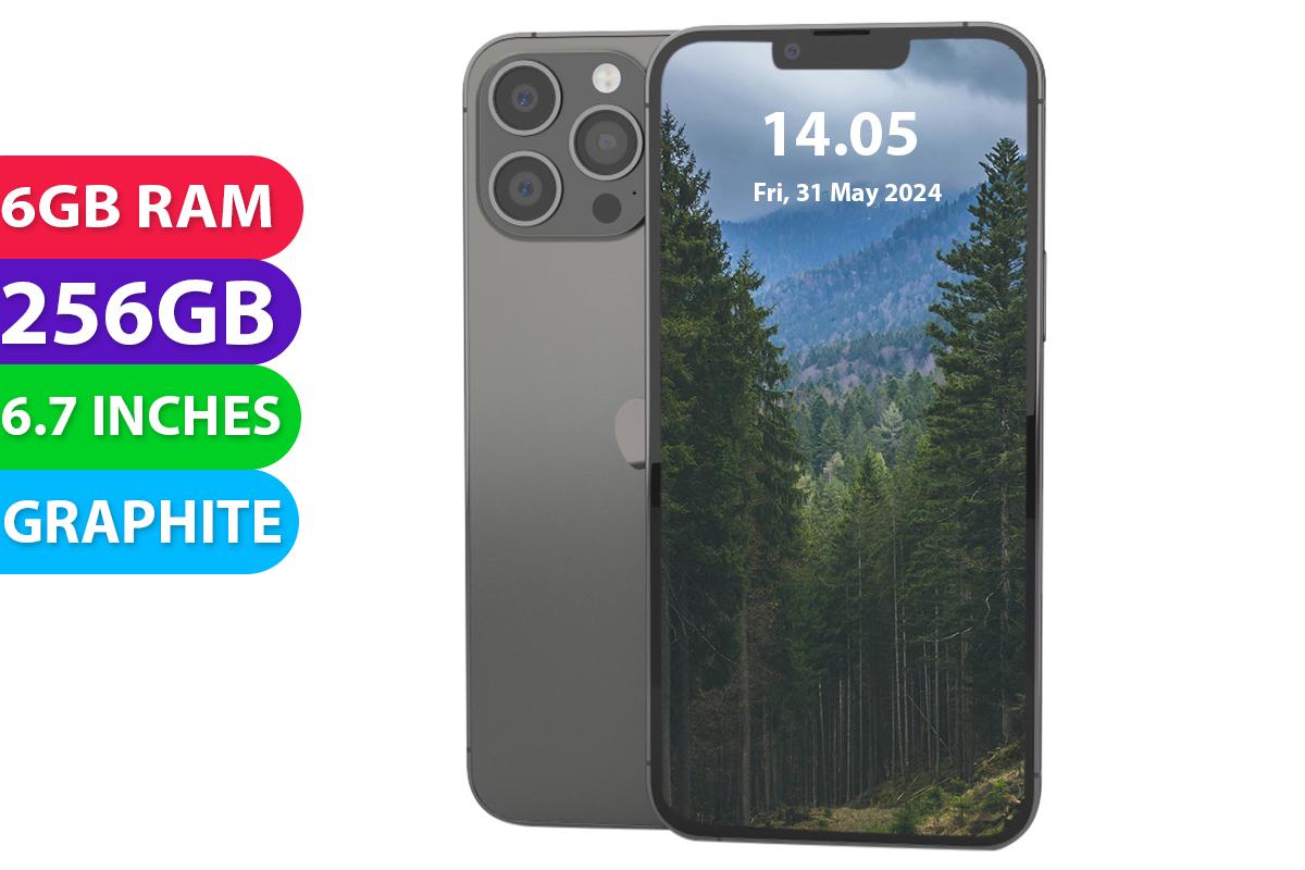 Apple iPhone 13 PRO MAX (256GB, Graphite, Global Ver) - Very Good - Refurbished