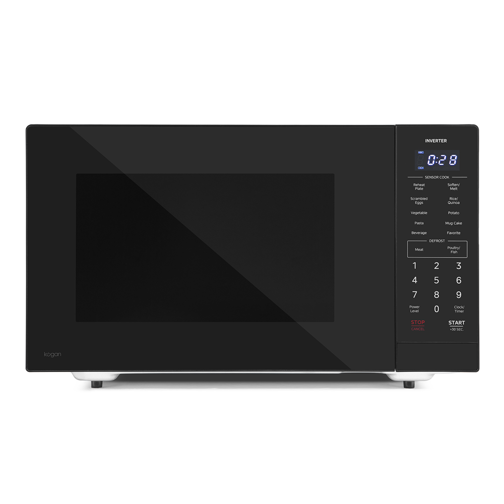Kogan 45L Inverter Microwave with Mirror Finish (Black)