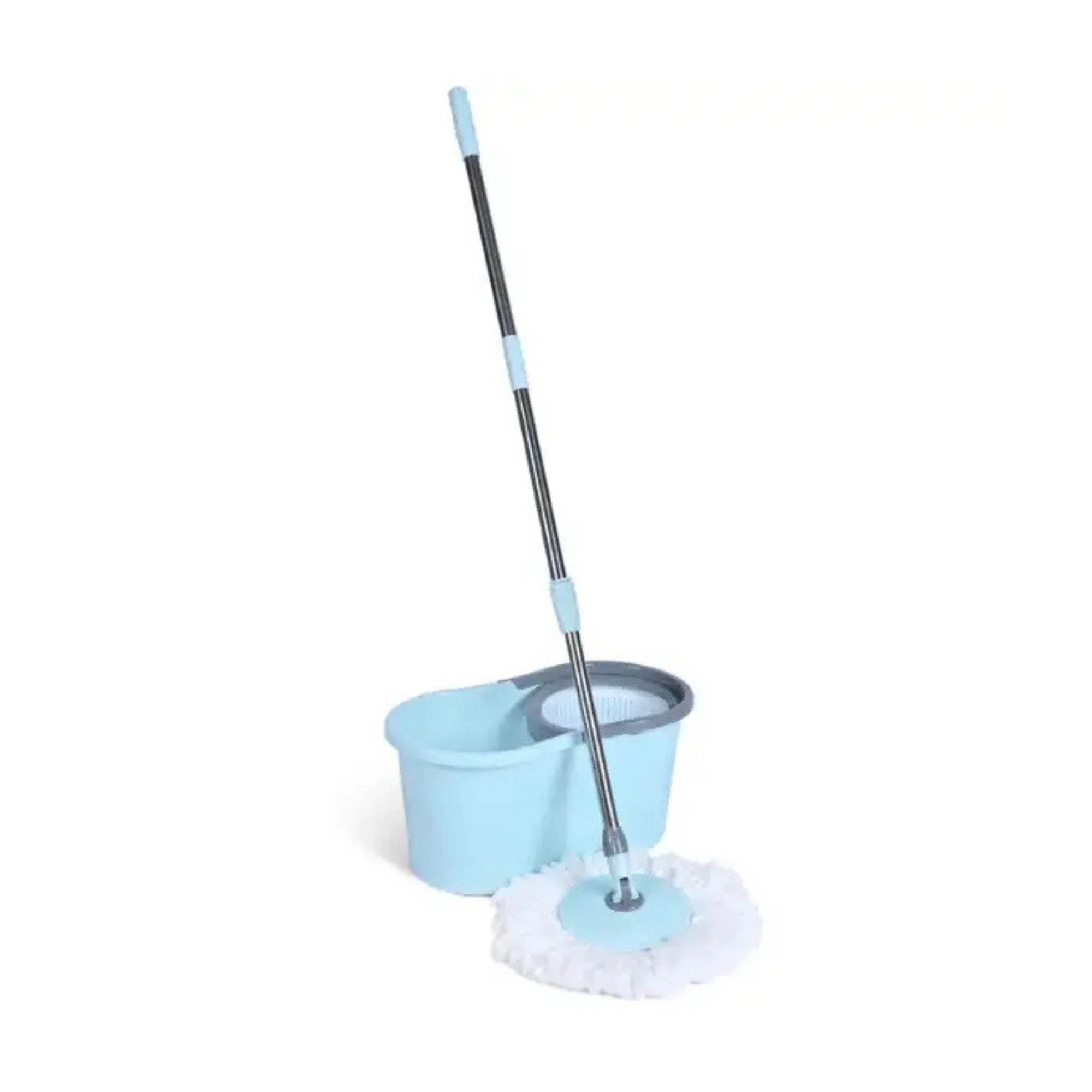 Kitchee Spin Mop & Bucket Set - Microfibre Pad, Telescopic Handle, 10L Capacity