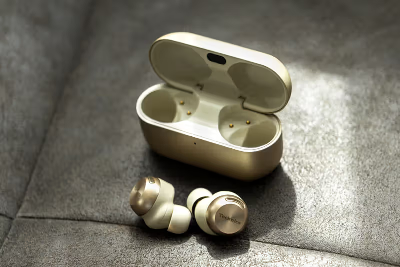 Technics EAH-AZ100 Hi-Fi Wireless Noise-Canceling Headphones Gold