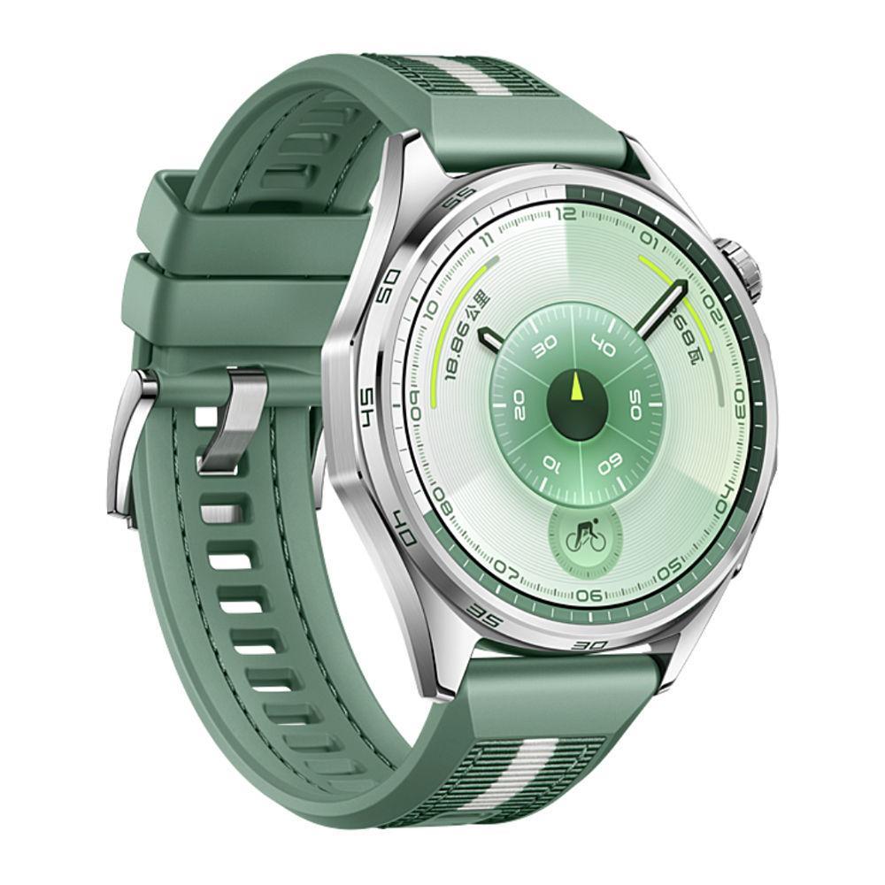 Huawei Watch GT 6 46mm Smart Watch - Green woven strap