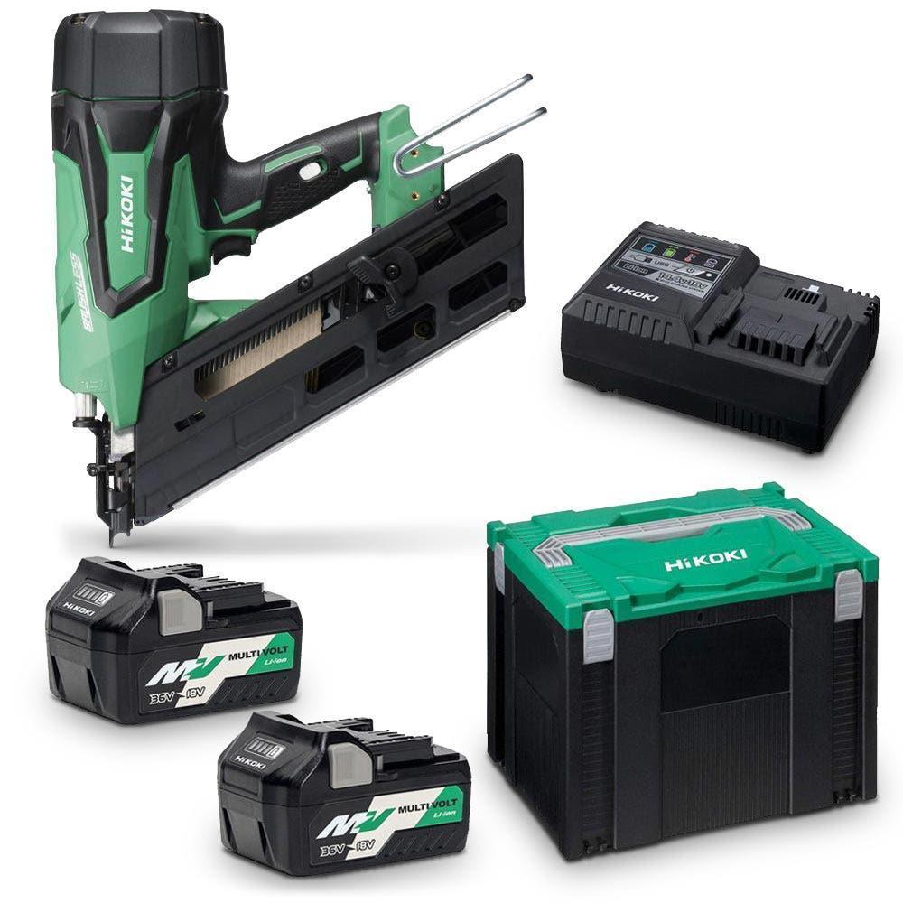 HiKOKI 18V Brushless 90mm Strip Framer Nailer Kit NR1890DBCL(HRZ)