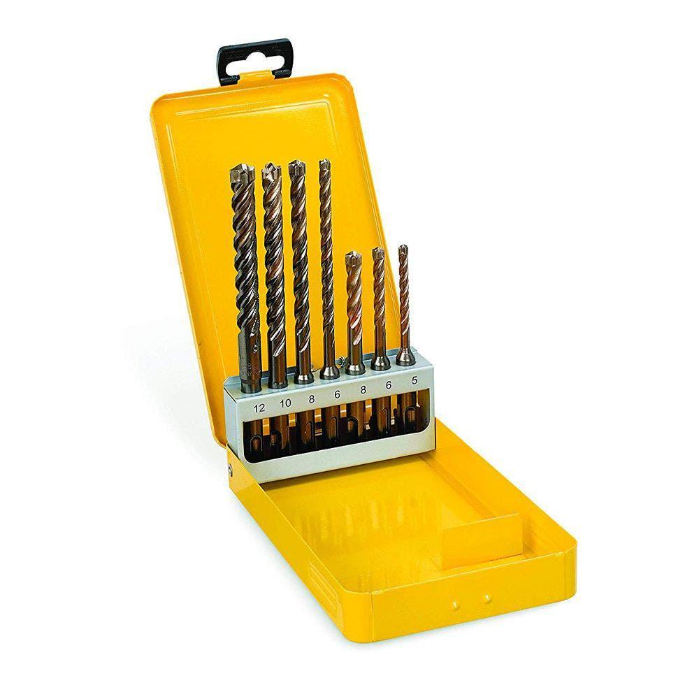DEWALT 5-12mm SDS+ TCT Masonry Drill Bit Set 7 Piece