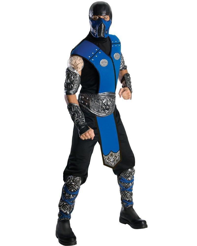 Mortal Kombat Subzero Mens Costume + Mask