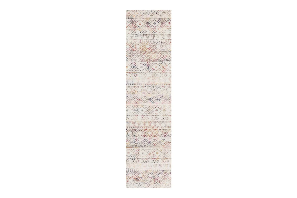 Rug Culture Multi Grey Ismail Rustic Runner Rug (300 x 80cm, Medium)