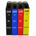 Compatible Epson 220XL B C Y M Ink Cartridges Combo Deal
