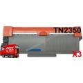 Compatible Brother TN-2350 Toner X3