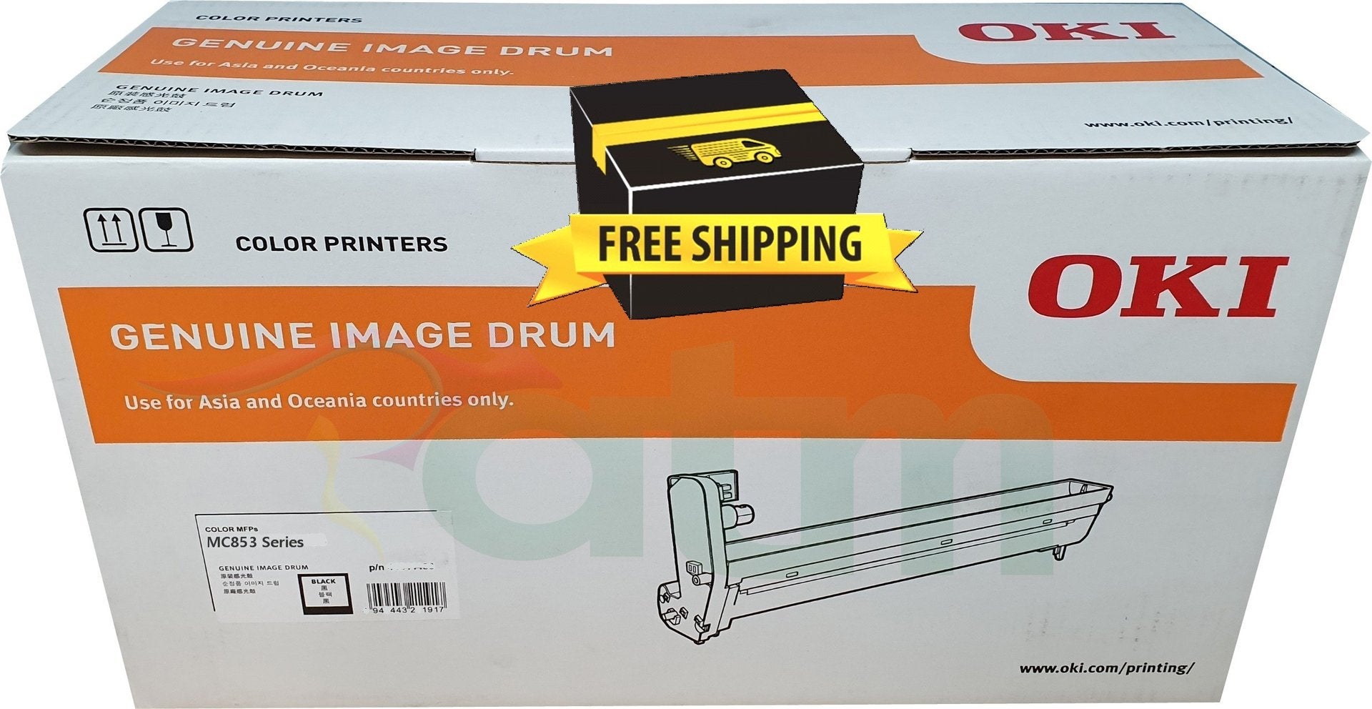 Oki MC853dn MC873dn 44844484 Genuine Black Drum Unit